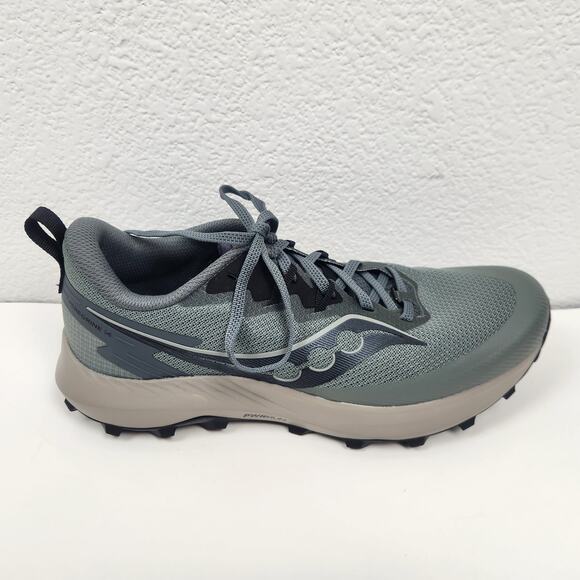Saucony Peregrine 14 Sneaker Men Size 9.5 in Bough Shadow Gray Trail Running NWT main image 8